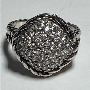 Stainless Steel CZ pave ring